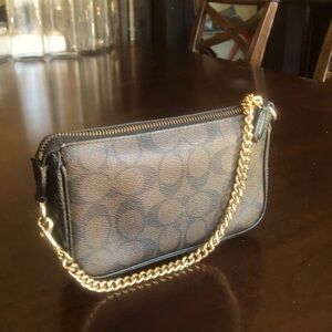 Coach Nolita Wristlet with Chain
